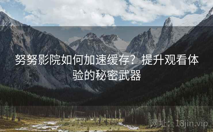 努努影院如何加速缓存？提升观看体验的秘密武器