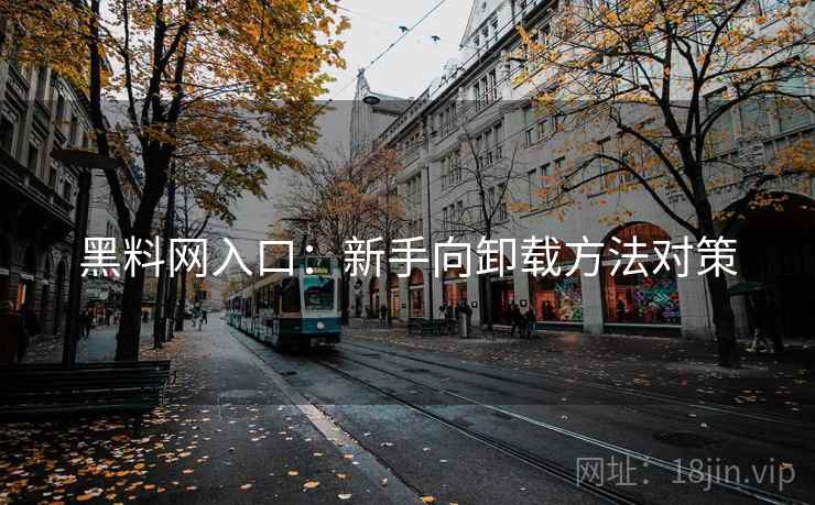 黑料网入口：新手向卸载方法对策