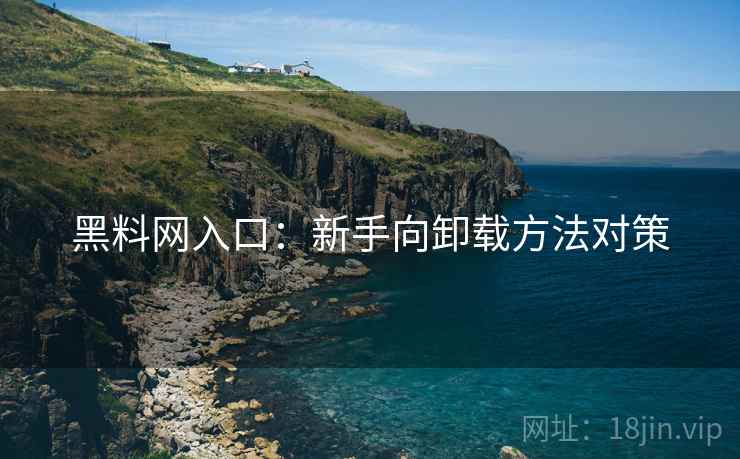 黑料网入口：新手向卸载方法对策